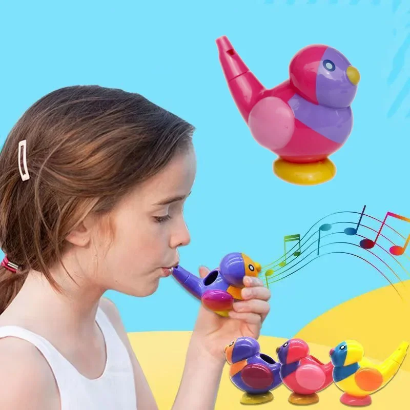 Musical Instrument In Drawing - Coloured Drawing Water Bird Whistle Bathtime