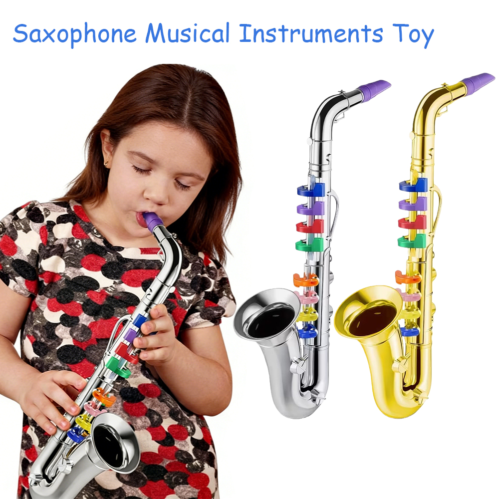 Song With Musical Instrument - Saxophone Toy Musical Wind Instruments Plastic