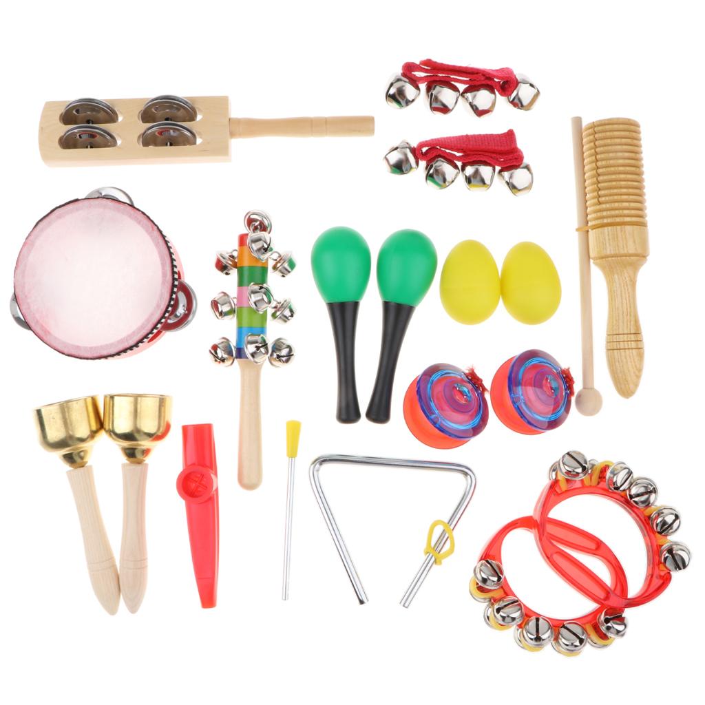 Musical Instrument Set - Toddler Musical Percussion Instruments Set 12Pcs