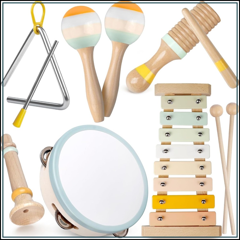 Musical Instrument Images - Montessori Wooden Musical Instruments Set for