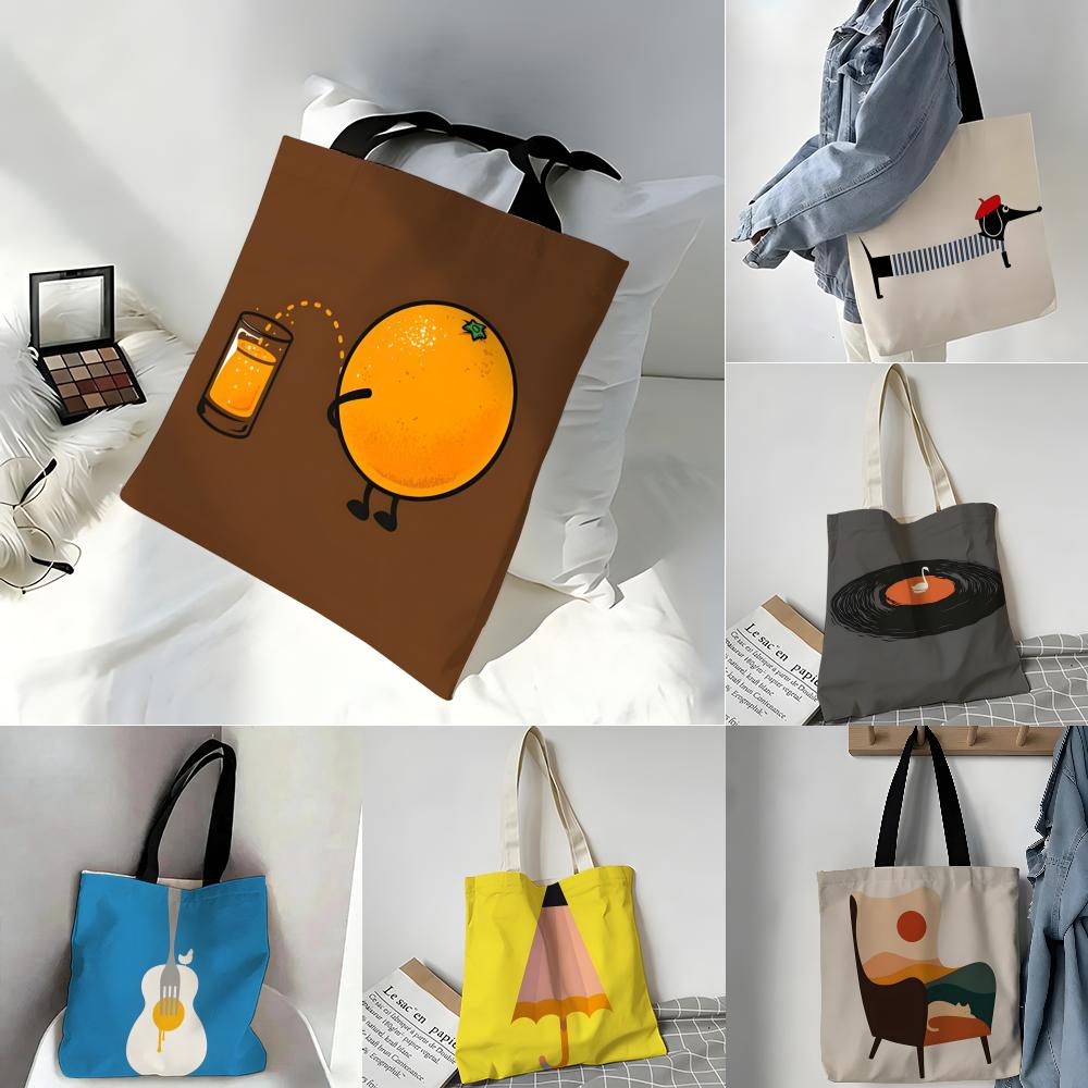 Musical Instrument Shop - Playful Musical Instrument Cartoon Print Storage