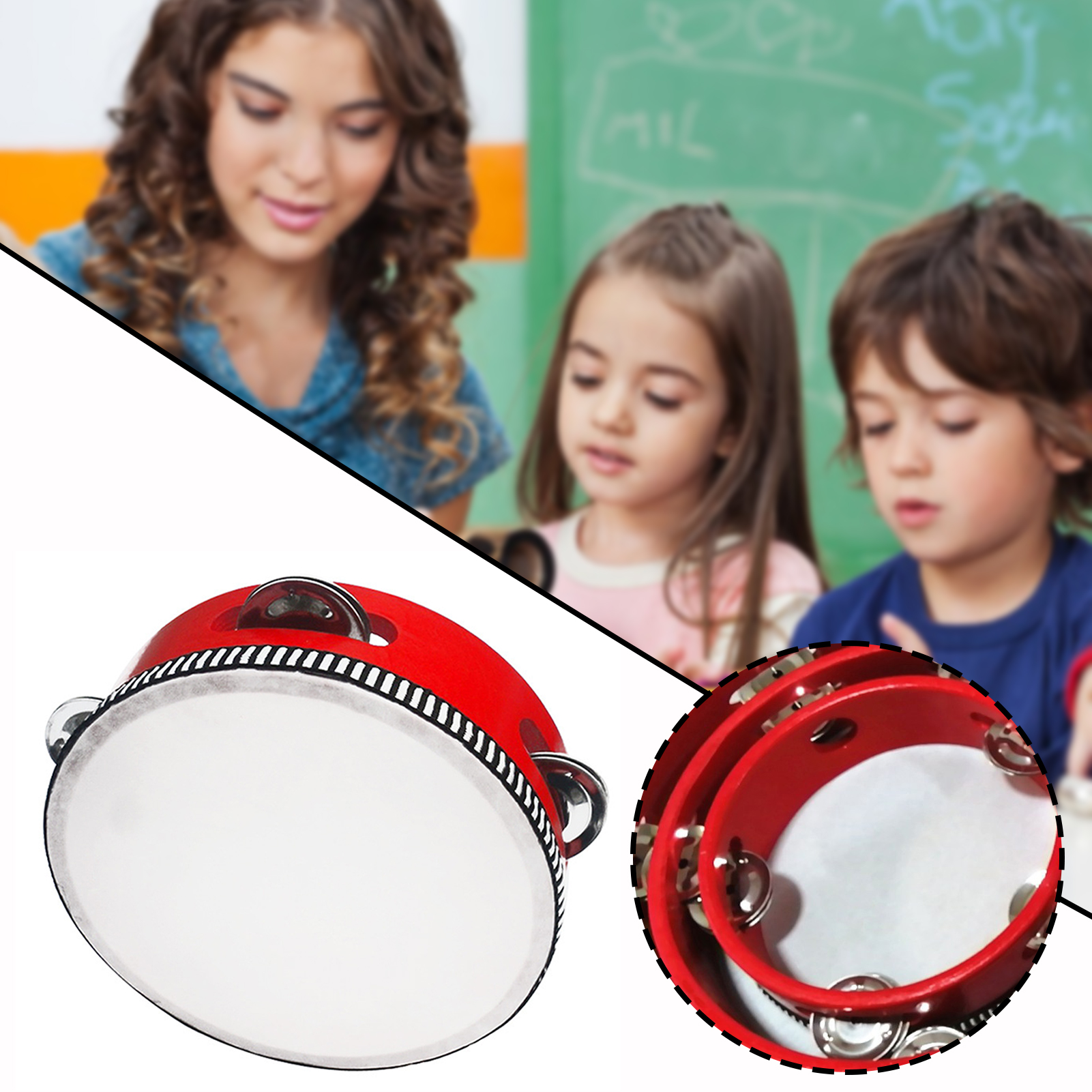 Tambourines For Children Porta - đánh giá và giá Musical Instrument Tambourine