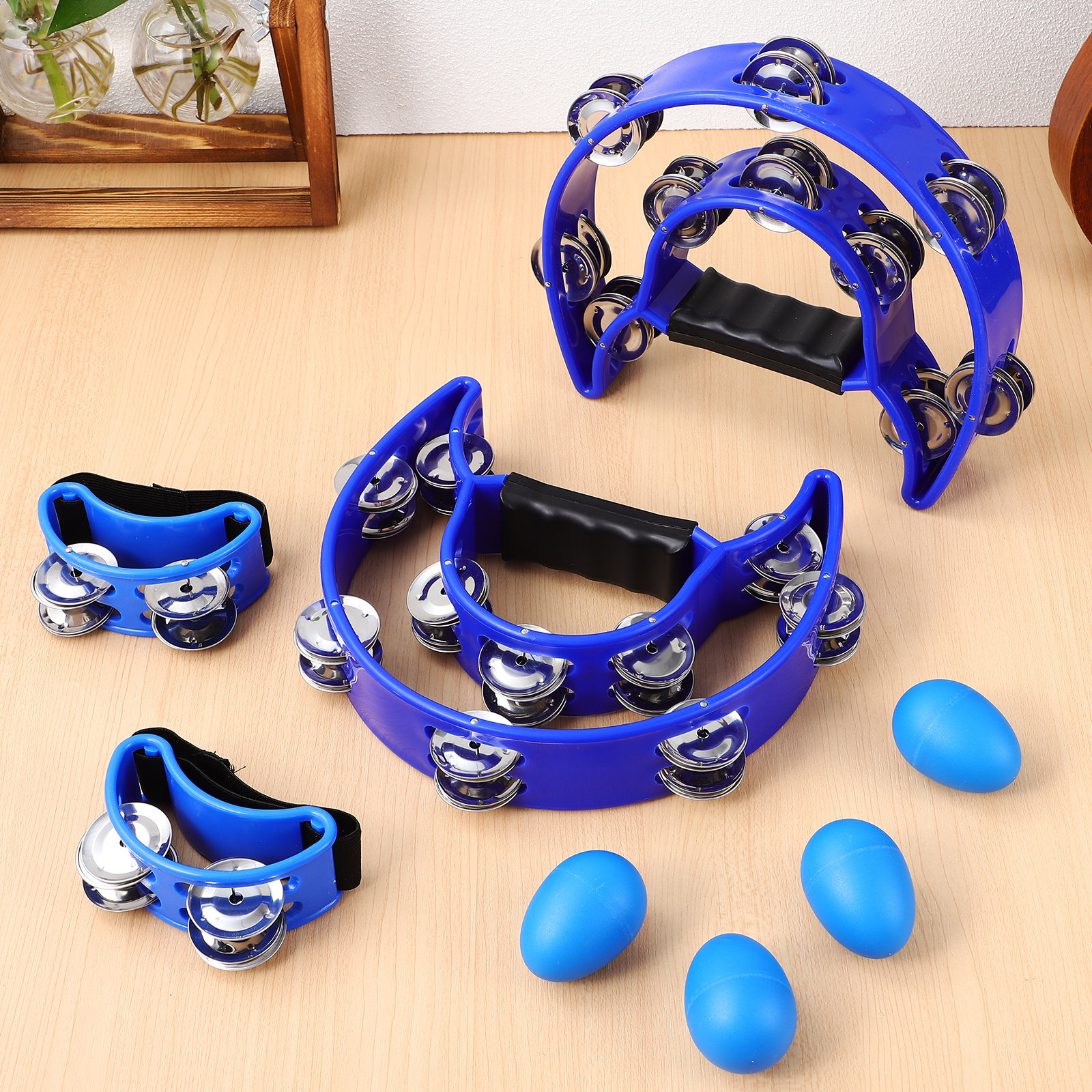 8Pcs Percussion Instrument Set - đánh giá và giá Musical Instrument Tambourine