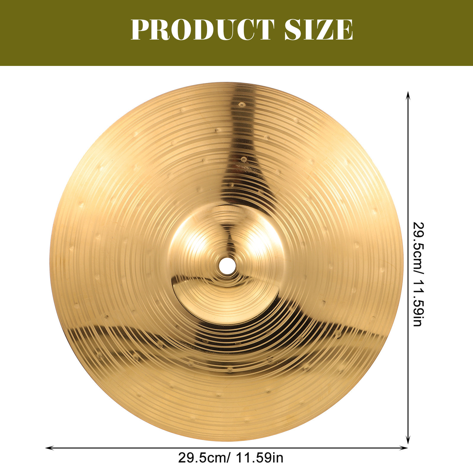 Brass Crash Cymbal Smooth Edge - đánh giá và giá Musical Instrument Set