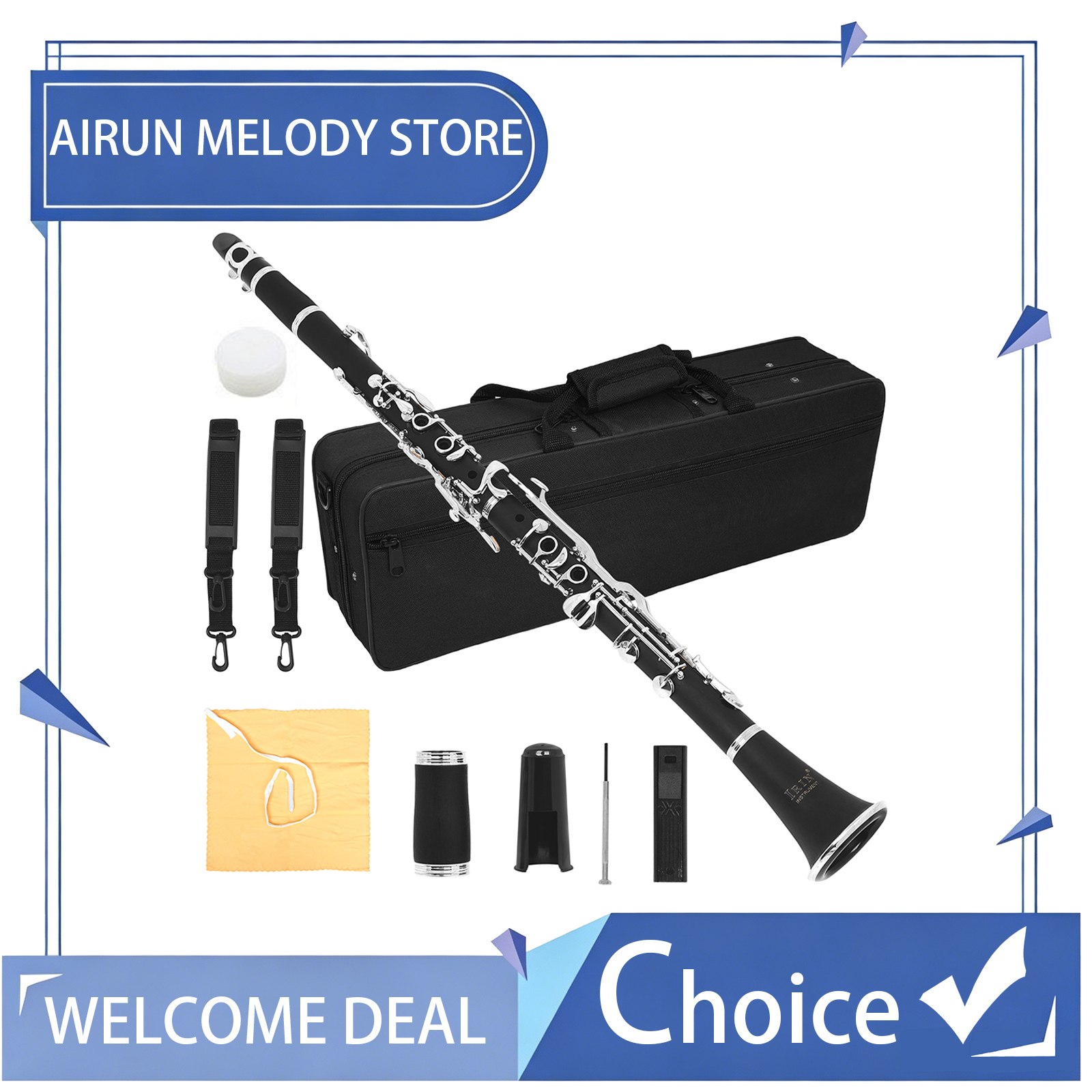 Clarinet Key of G 17 keys Bake - đánh giá và giá Musical Instrument German