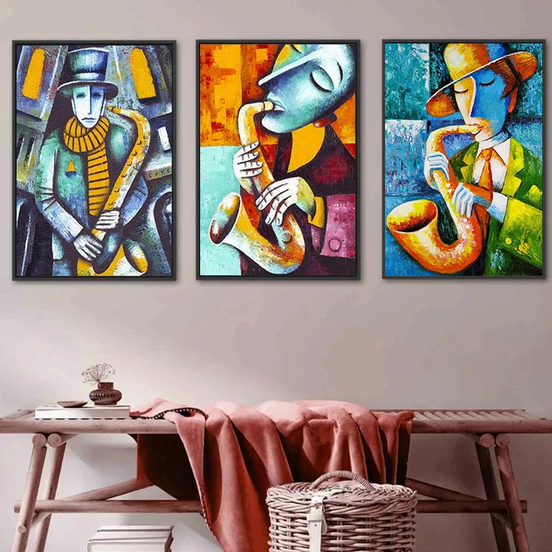 Abstract Picasso Artwork Man P - đánh giá và giá Musical Instrument Images