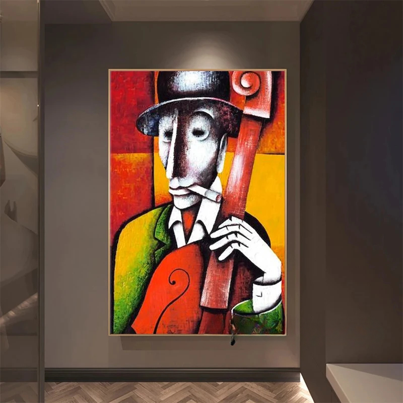 Abstract Picasso Artwork Man P - đánh giá và giá Musical Instrument Images