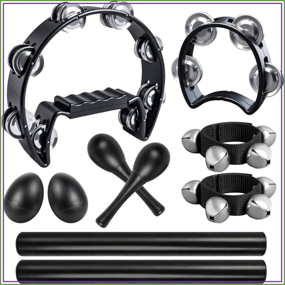 10 Pcs Half Moon Tambourine Se - đánh giá và giá Musical Instrument Images