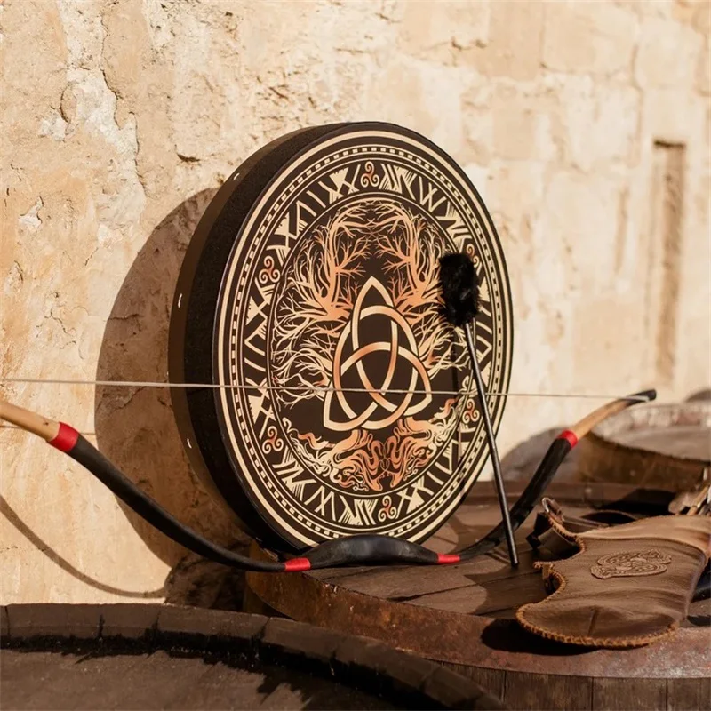 25CM Shaman Celtic Drum Vintag - đánh giá và giá Musical Instrument Tambourine