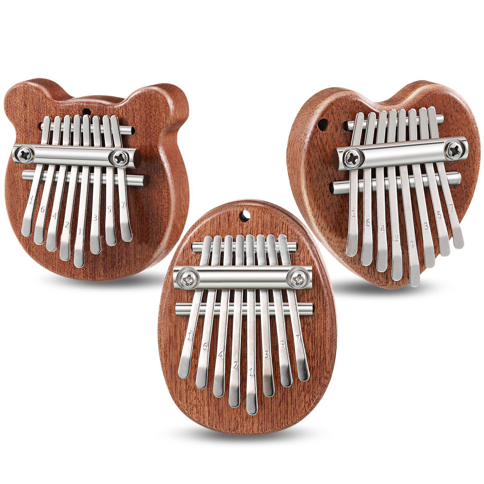 8 Keys Mini Kalimba Wooden Thu - đánh giá và giá Musical Instrument Set