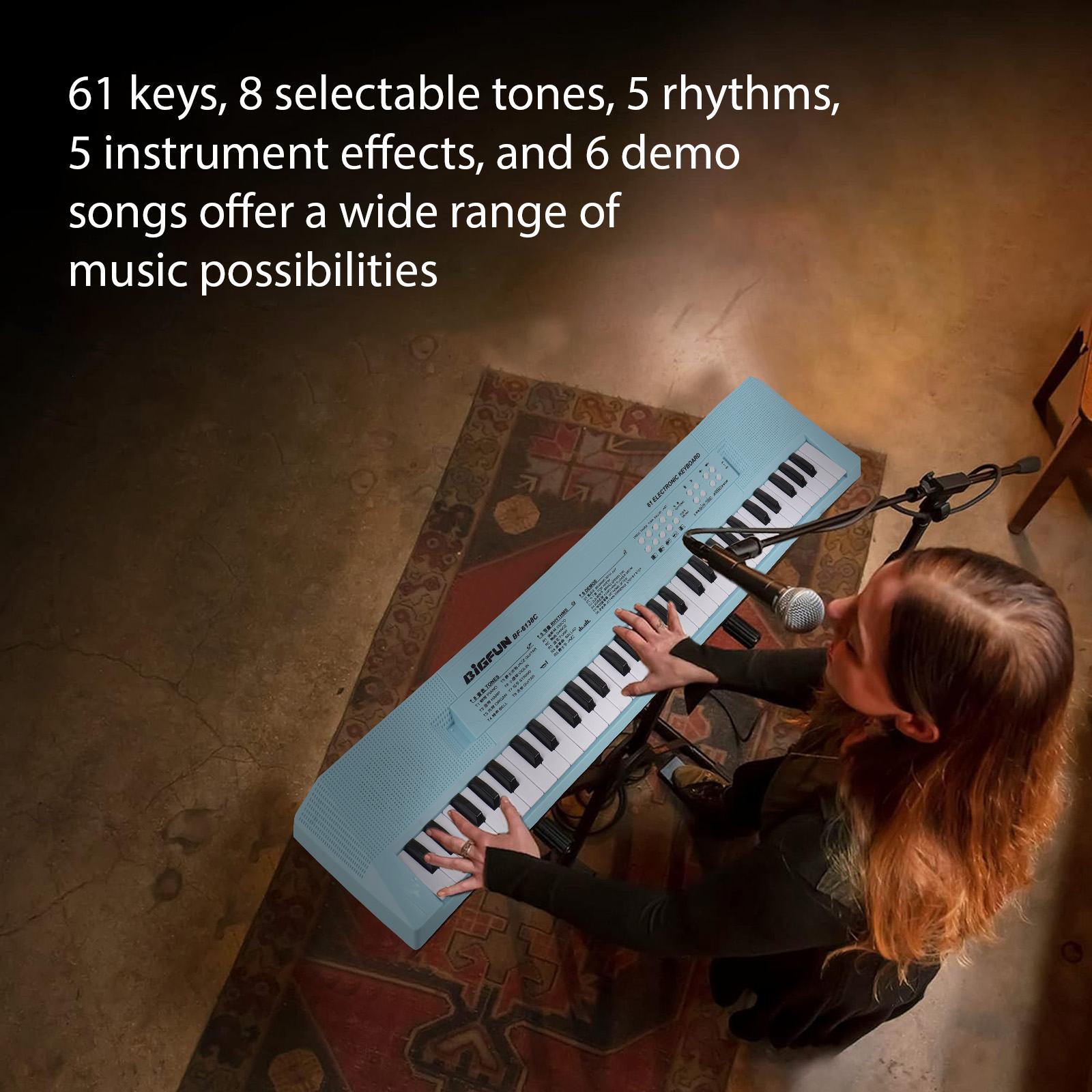61 Key Electronic Keyboard Pia - đánh giá và giá Song With Musical Instrument