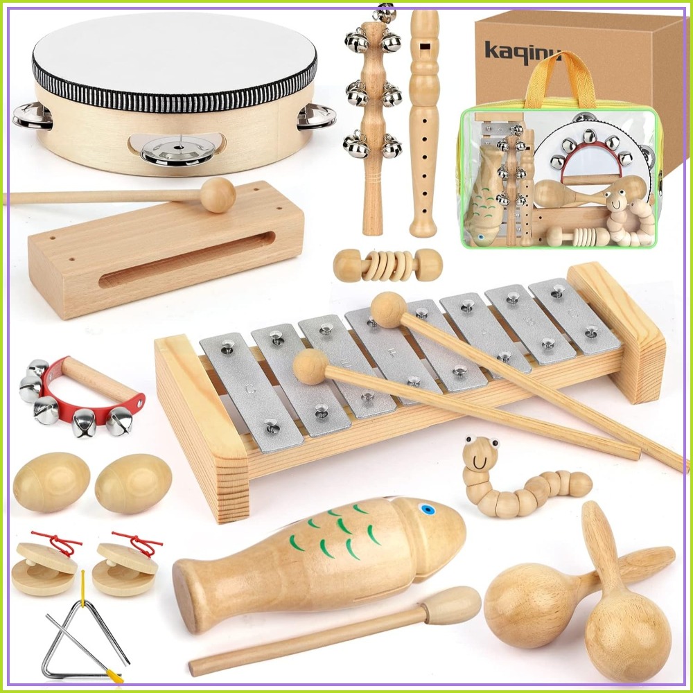 23 Pcs Wooden Musical Instrume - đánh giá và giá Musical Instrument Images