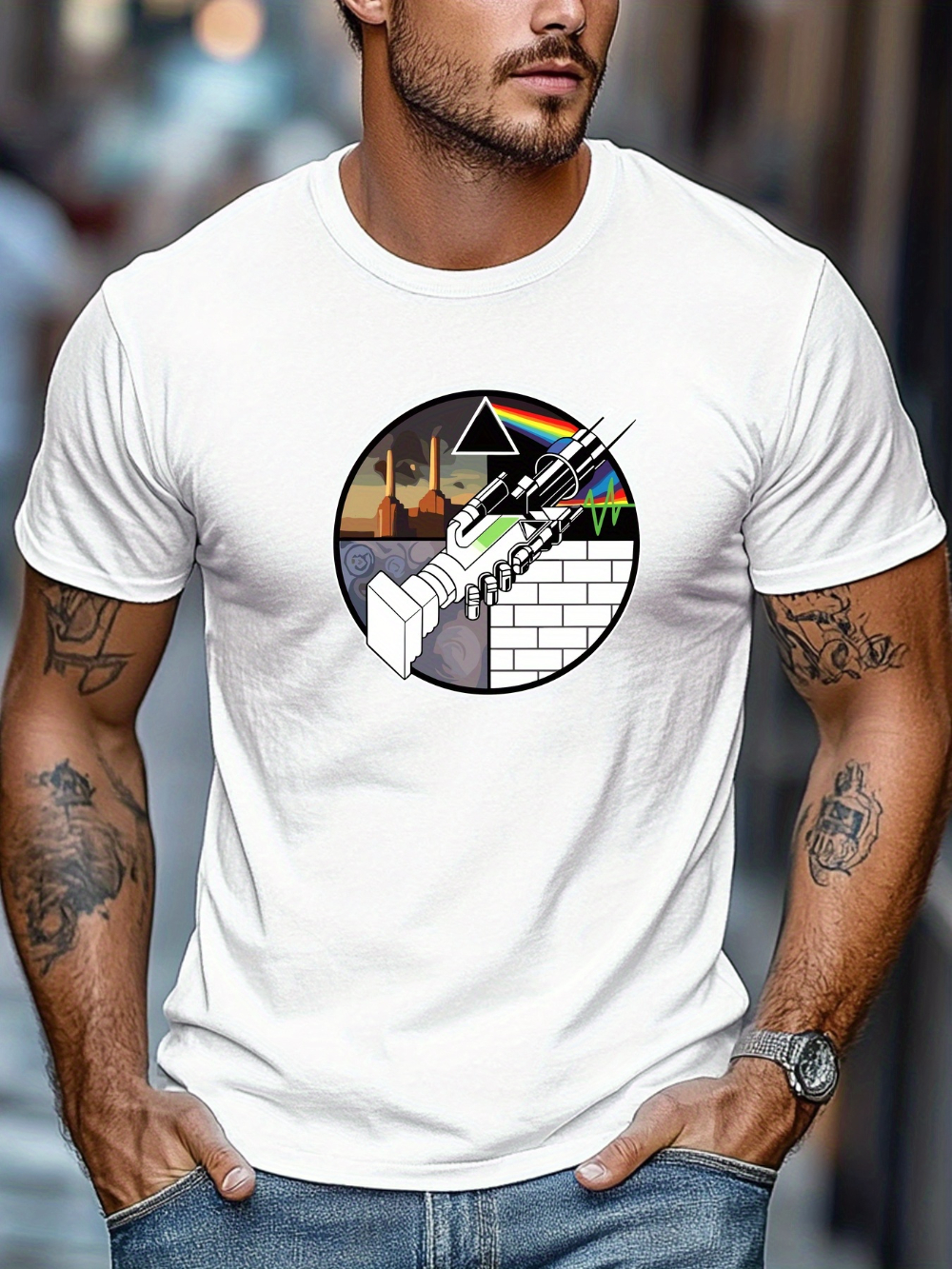 Men's Pattern T-shirt - Deep G - đánh giá và giá Musical Instrument Shop