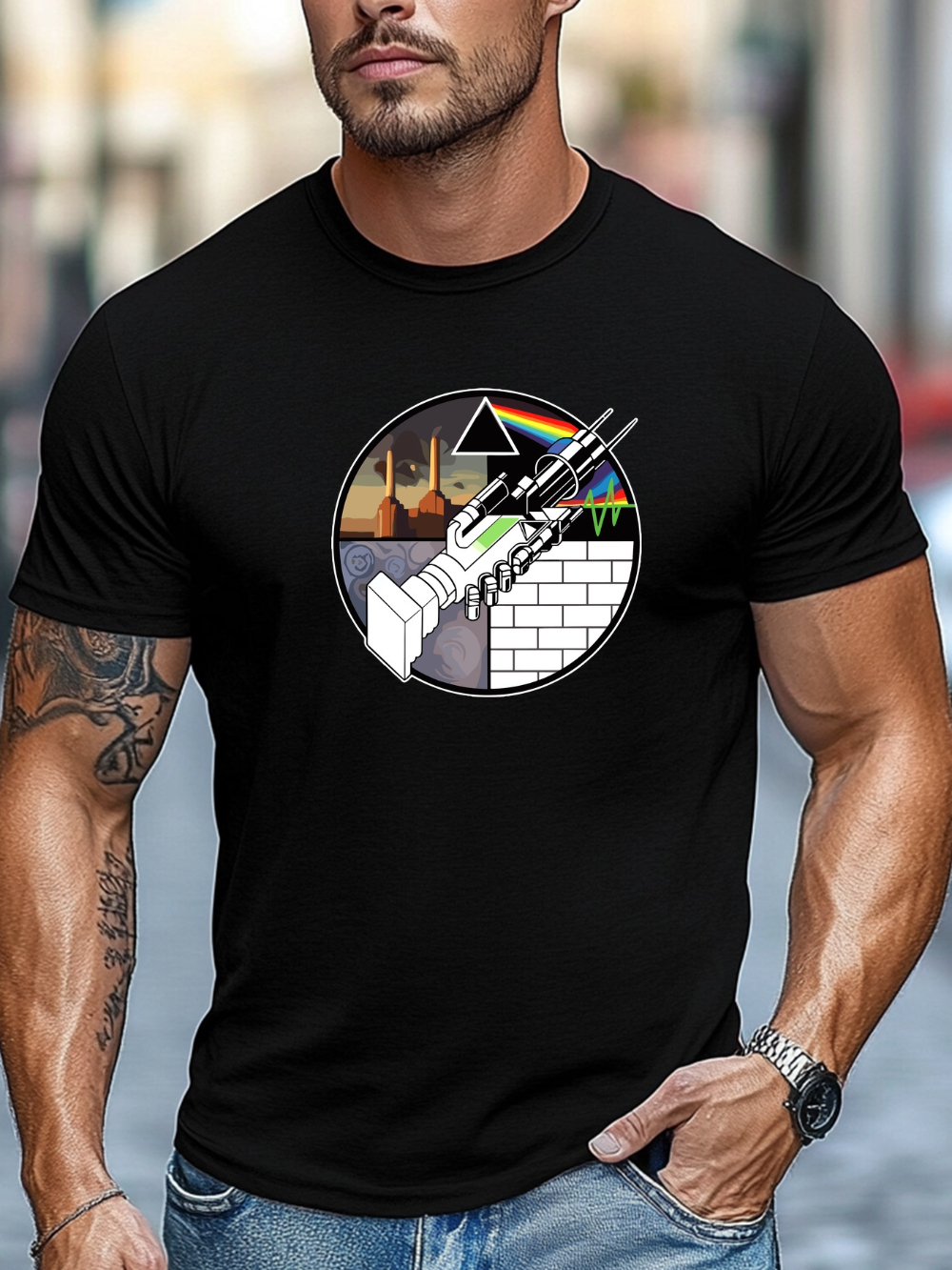 Men's Pattern T-shirt - Deep G - đánh giá và giá Musical Instrument Shop