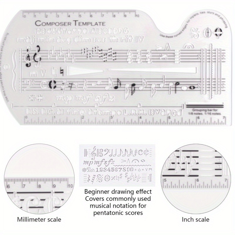 Multifunctional Five Line Staf - đánh giá và giá Musical Instrument In Drawing