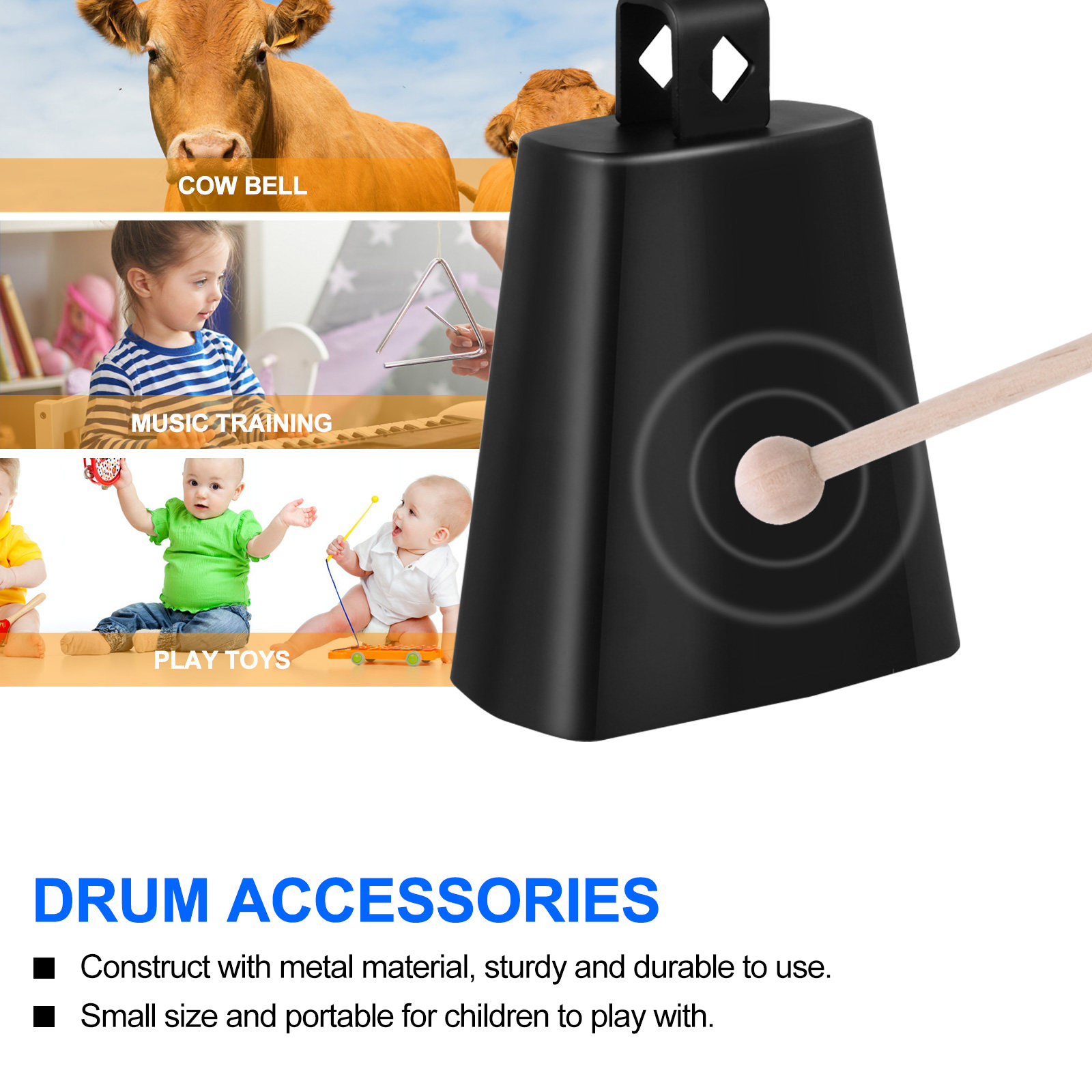 Musical Cowbell Metal Noise Ma - đánh giá và giá Musical Instrument Band
