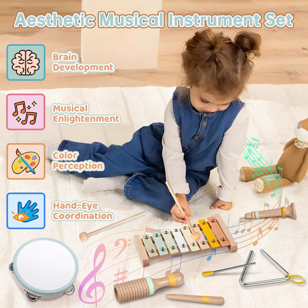 Montessori Wooden Musical Inst - đánh giá và giá Musical Instrument Images