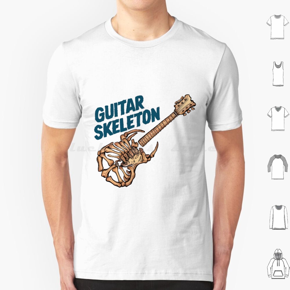 Guitar Skeleton T Shirt Big Si - đánh giá và giá Song With Musical Instrument