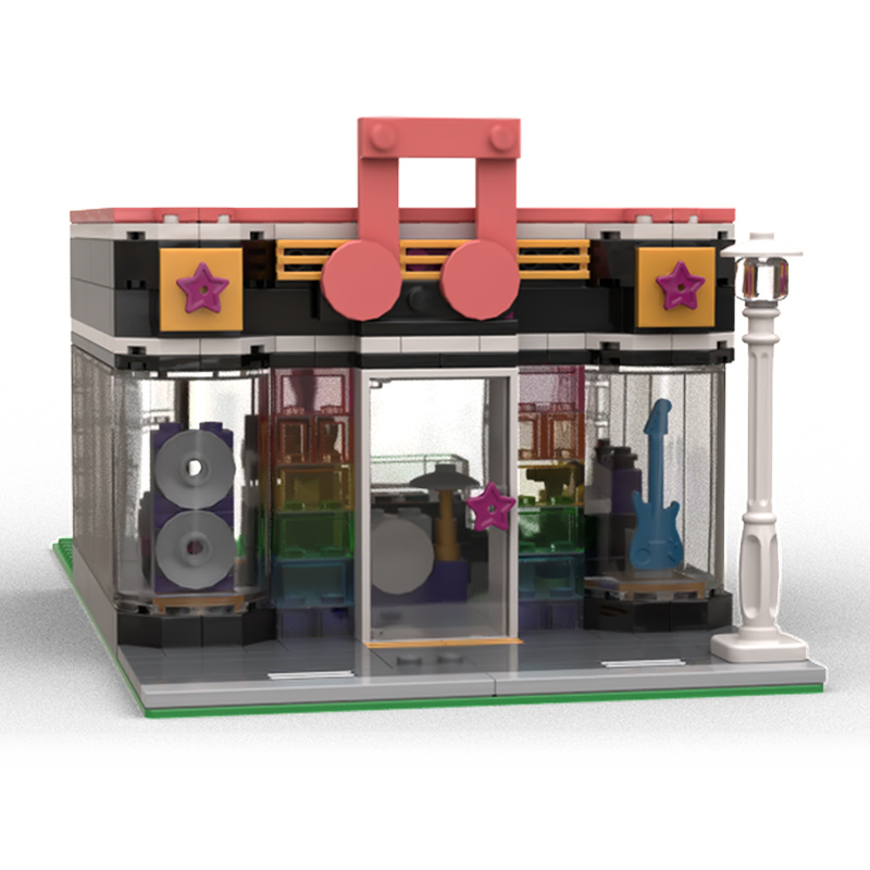 City Street View Model MOC Bui - đánh giá và giá Musical Instrument Shop