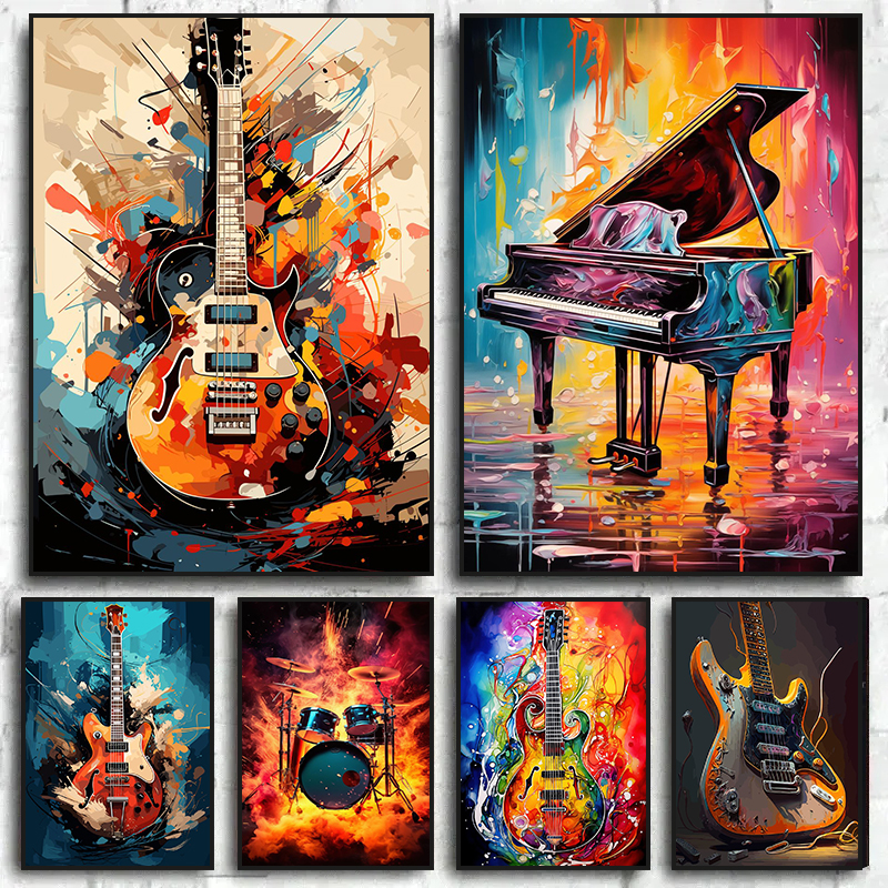 Abstract Colorful Art Musical  - đánh giá và giá Musical Instrument Images