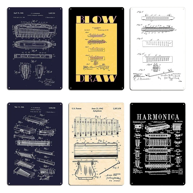 Hohner Harmonica Patent Player - đánh giá và giá Musical Instrument In Drawing
